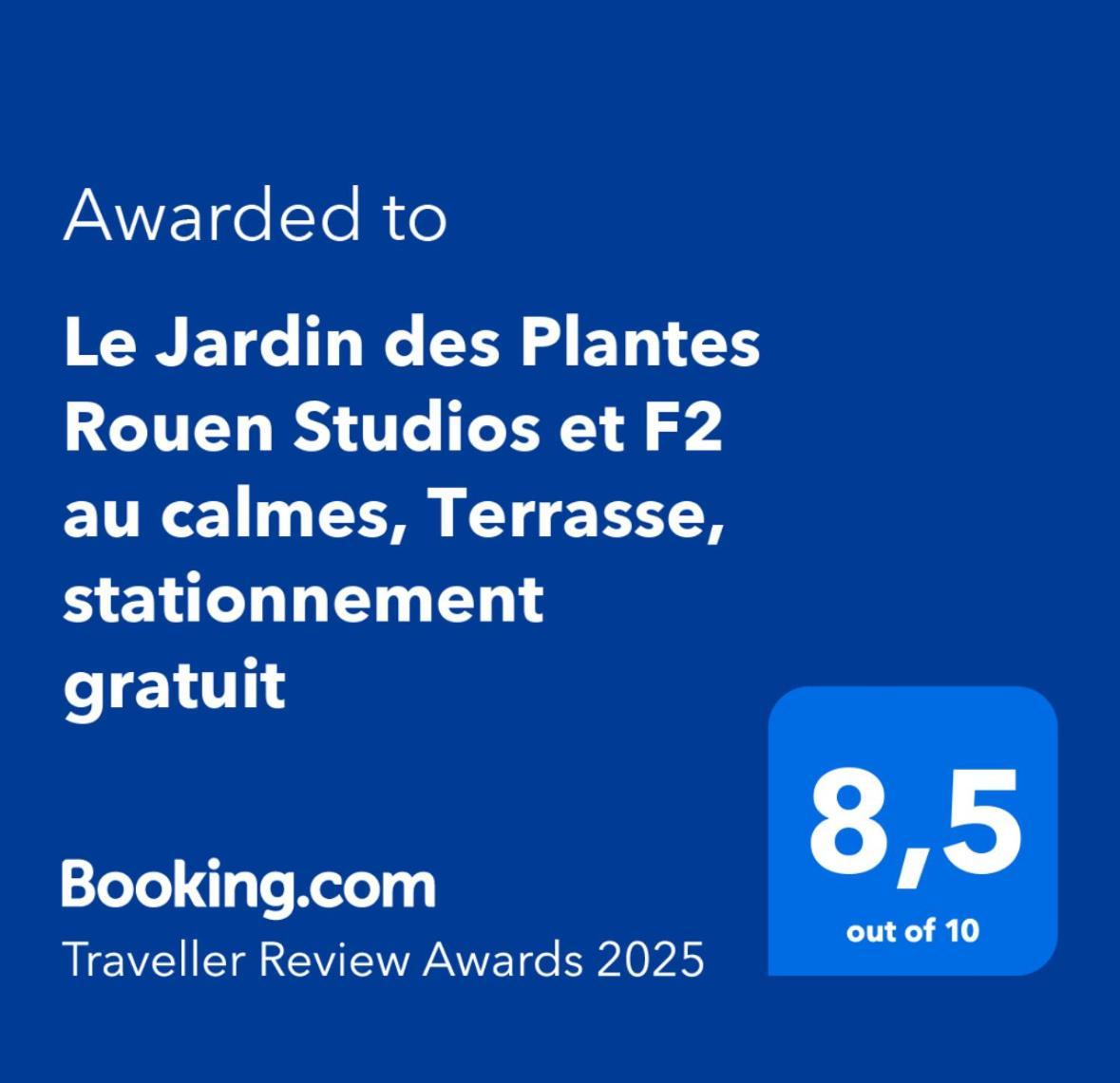Appartement Le Jardin Des Plantes Et F2 Au Calmes, Terrasse, Stationnement Gratuit Rouen